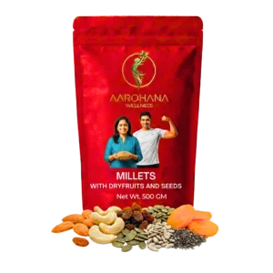Buy Pure Aarohana Millets With Dry Fruits and Seeds 500 gm Online in India